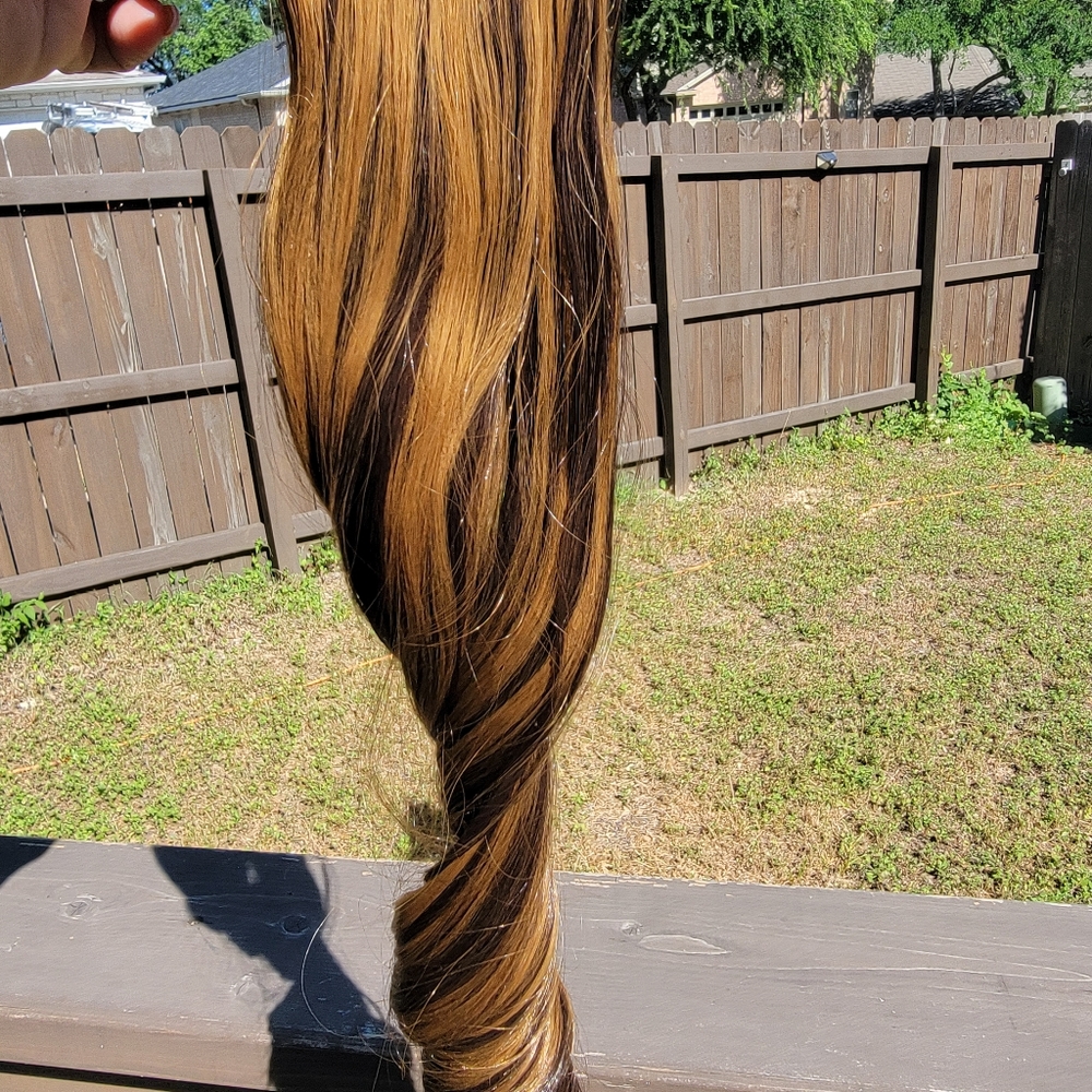 Pony tail hair extensions 17" bayalage